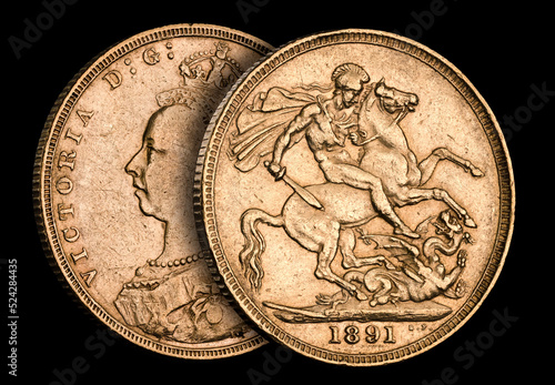 1891 Gold Sovereign Coin