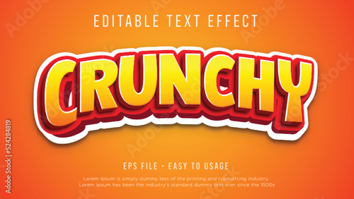 Crunchy 3d editable text effect