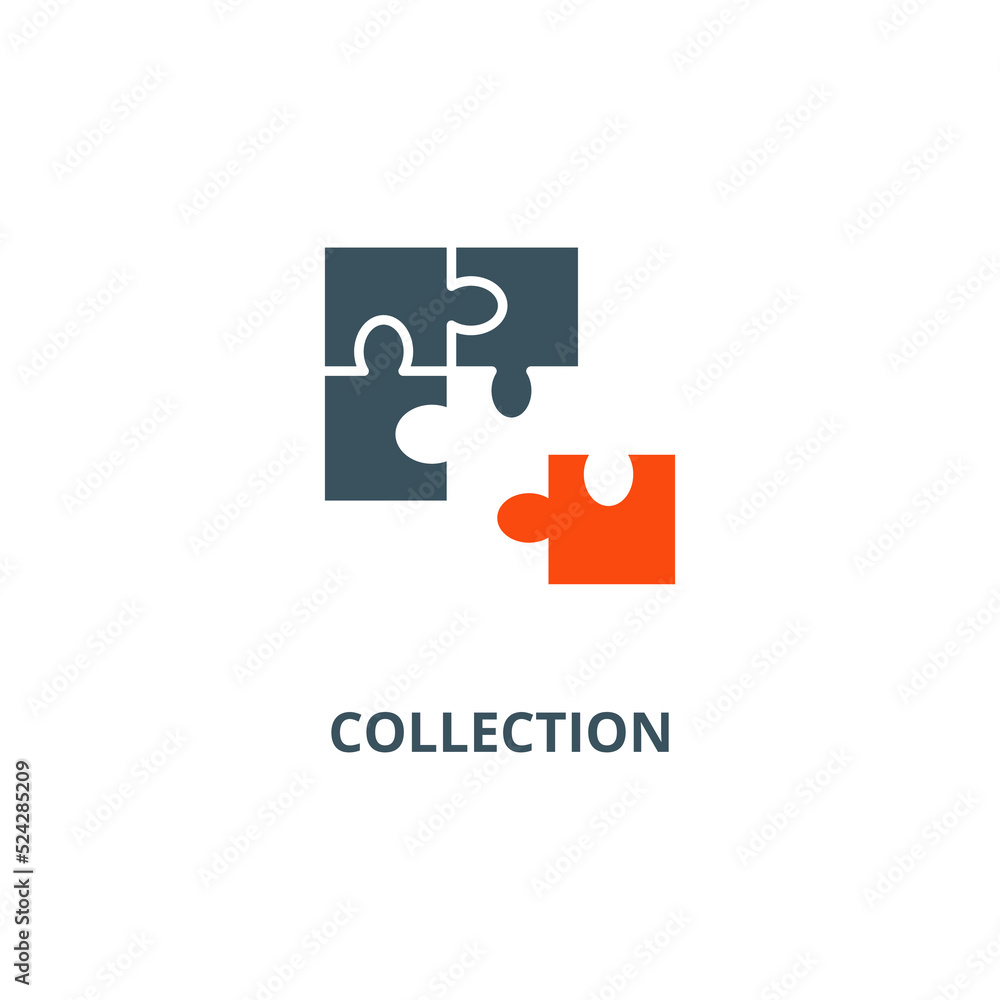 Collection icon vector illustration concept isolated on white background used for web and mobile Collection icon vector illustration concept isolated on white background used for web and mobile