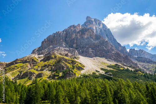 Mountain view at Passo Rolle, San Martino di Castrozza, Trentino Alto Adige - Italy