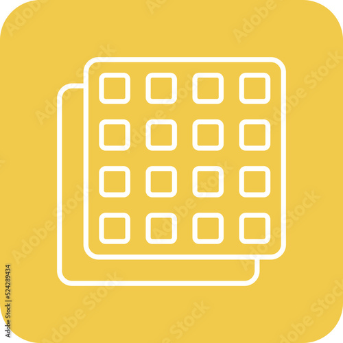 Apps Multicolor Round Corner Line Inverted Icon