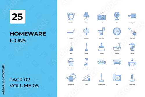 Home ware icons collection. Set contains such Icons as apartment, box, cardboard, and more