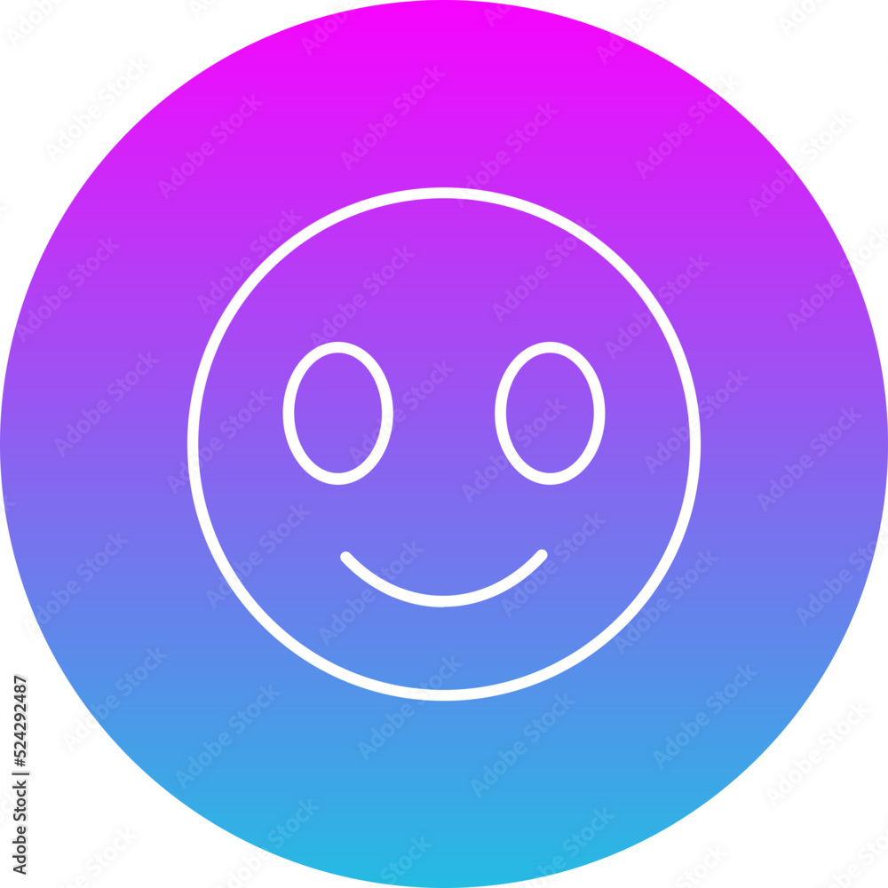 Smiles Gradient Circle Line Inverted Icon Smiles Gradient Circle Line Inverted Icon