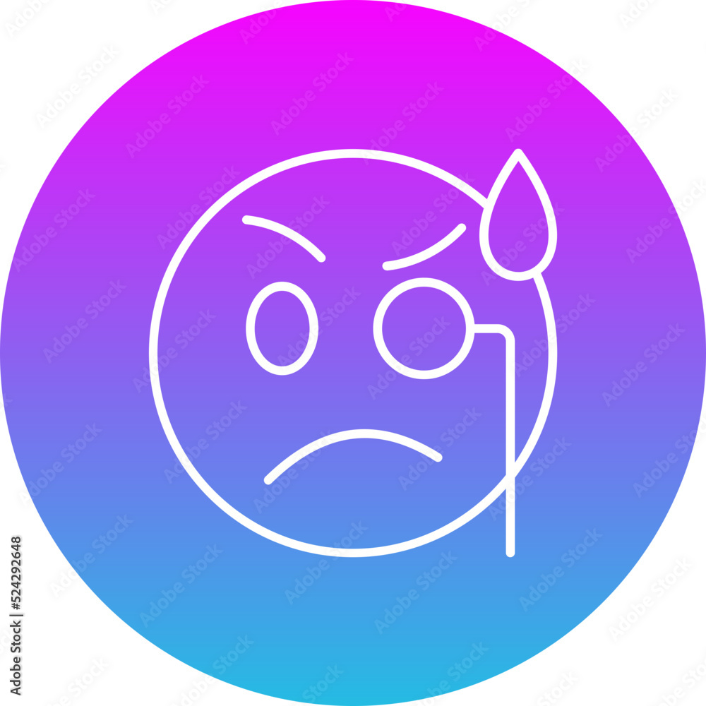 Monocle Gradient Circle Line Inverted Icon Monocle Gradient Circle Line Inverted Icon