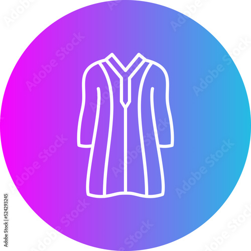 Djellaba Gradient Circle Line Inverted Icon
