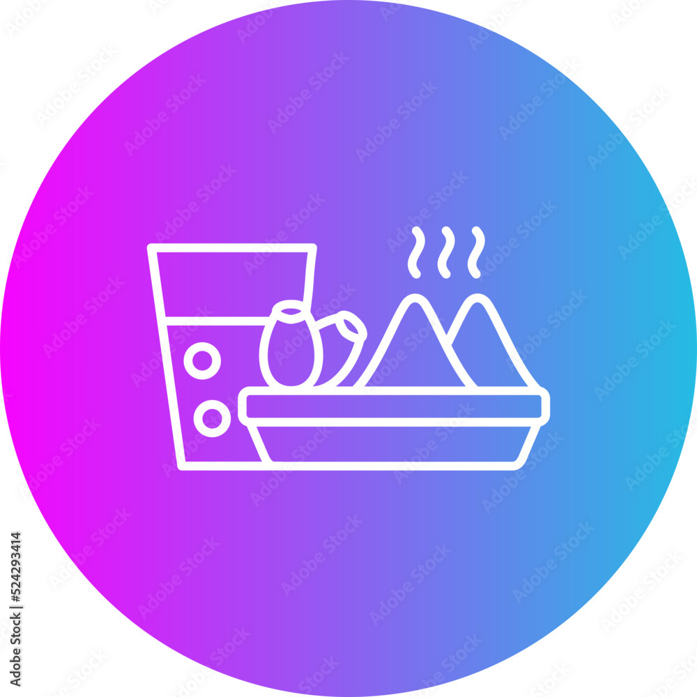 Iftar Gradient Circle Line Inverted Icon Iftar Gradient Circle Line Inverted Icon