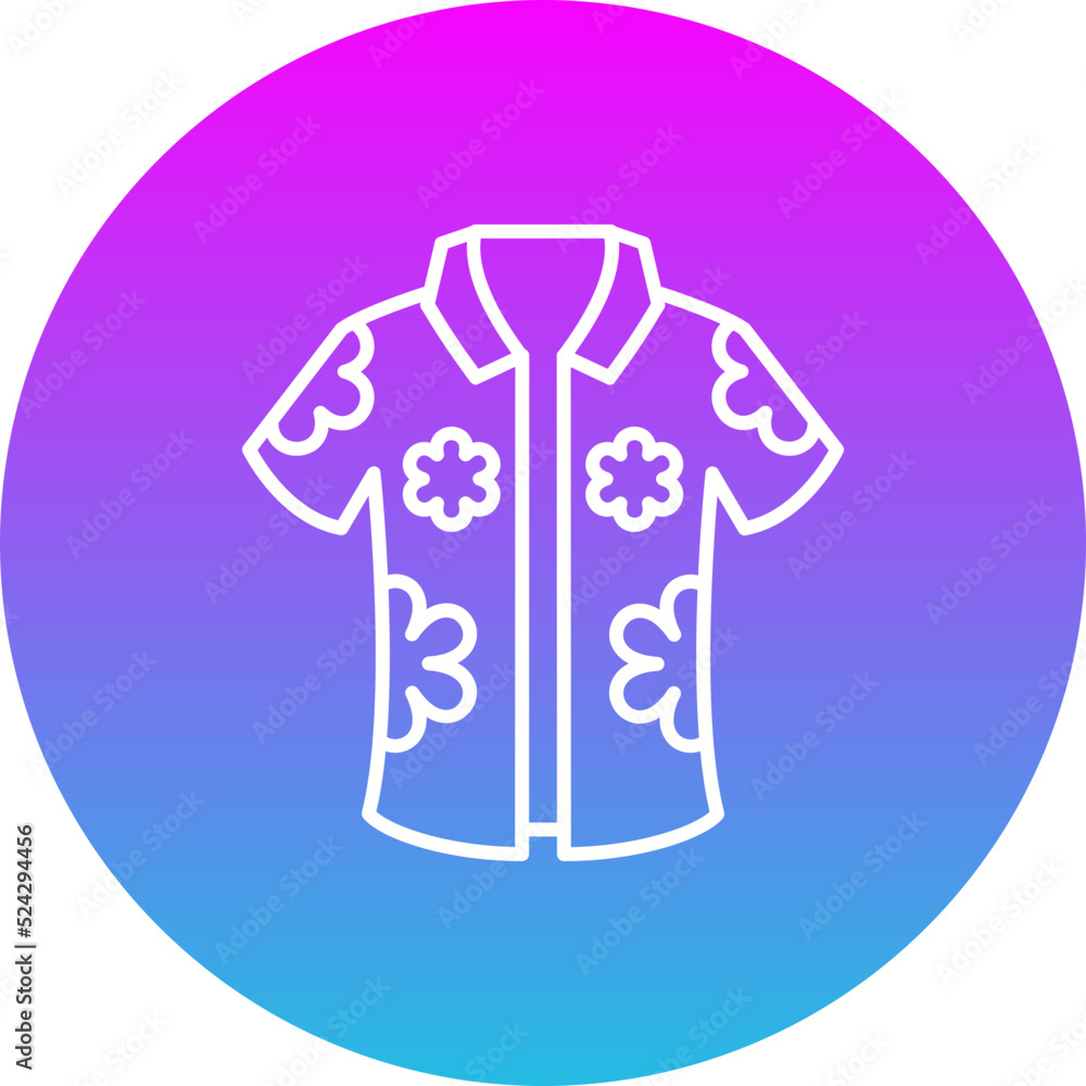Shirt Gradient Circle Line Inverted Icon Shirt Gradient Circle Line Inverted Icon