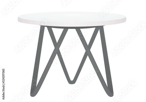 Grey home or outdoor table. vector illustration