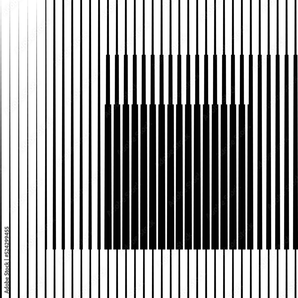 Square Logo with lines.Modern art design .Black Vector stripes .Straight speed lines .Geometric shape. Wall art . - obrazy, fototapety, plakaty 