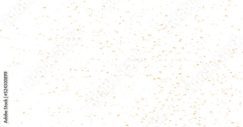 Underwater fizzing bubbles, soda or champagne carbonated drink, orange sparkling water. Effervescent drink. Aquarium, sea, ocean bubbles vector illustration.