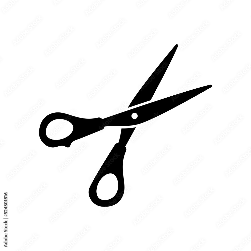 barber scissors silhouette for beauty salon barber scissors silhouette for beauty salon