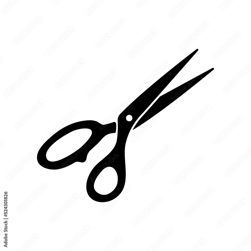 barber scissors silhouette for beauty salon barber scissors silhouette for beauty salon