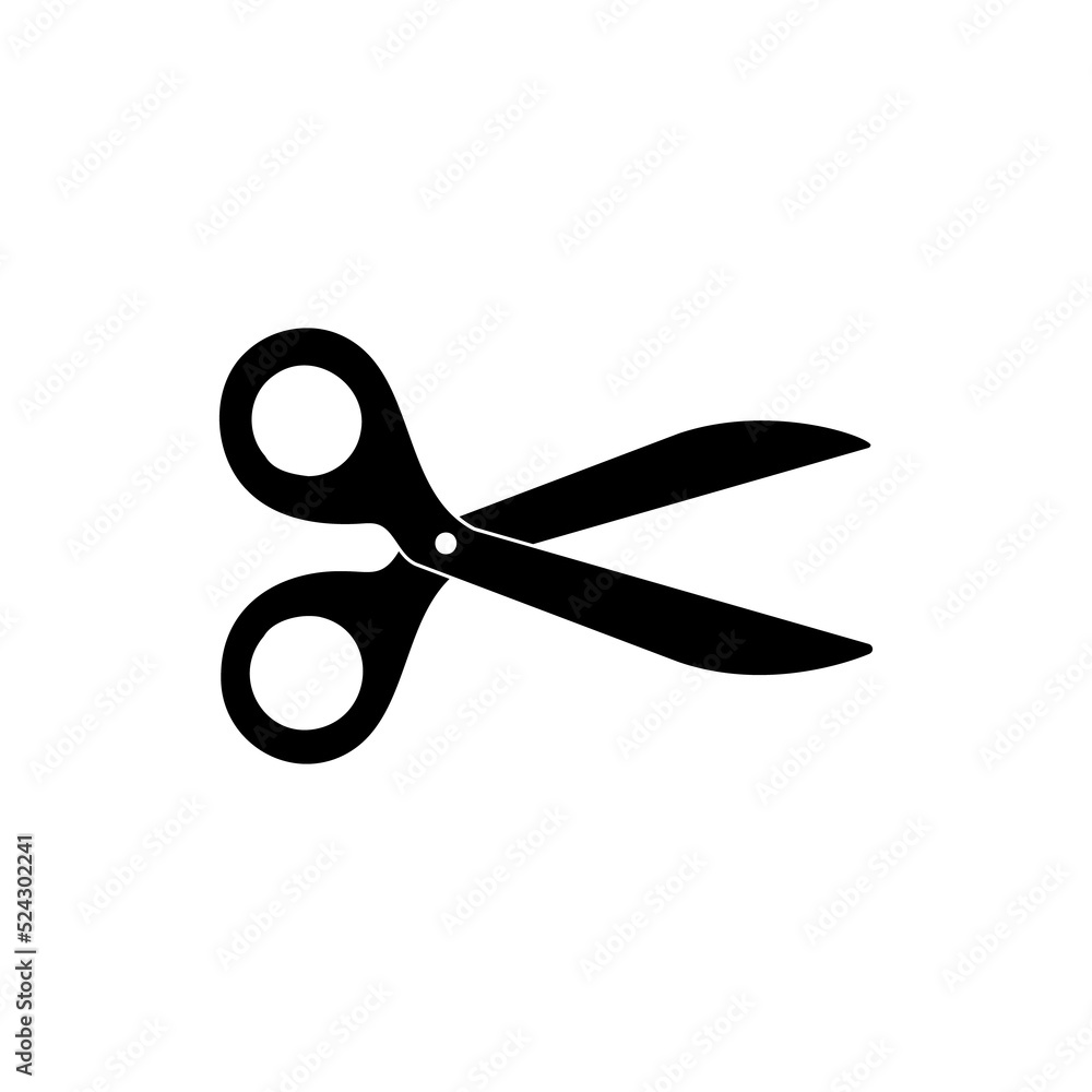 barber scissors silhouette for beauty salon barber scissors silhouette for beauty salon