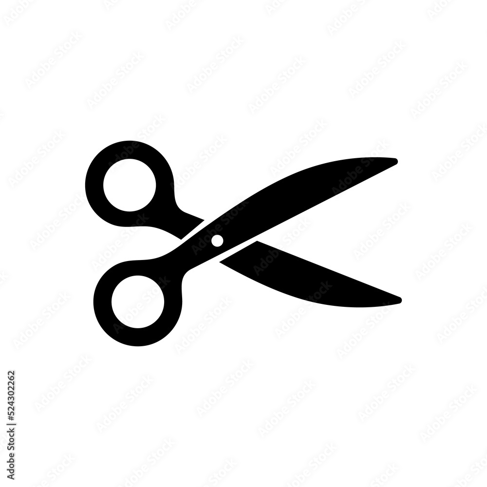 barber scissors silhouette for beauty salon barber scissors silhouette for beauty salon