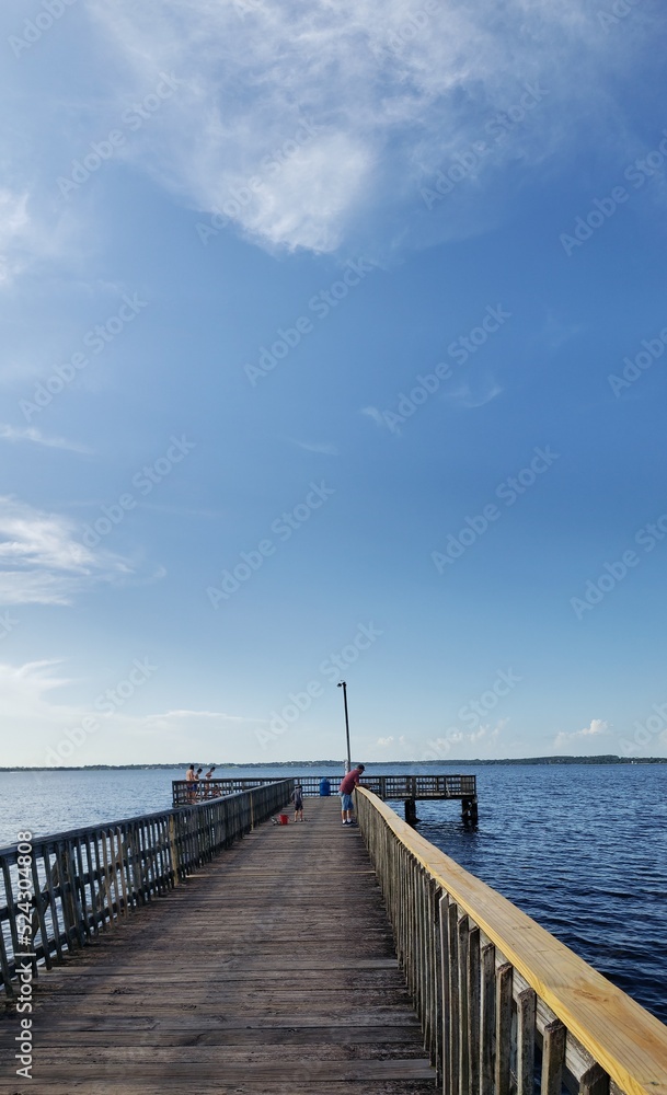 View of Lake Minneola during a summer day, Clermont, Florida
