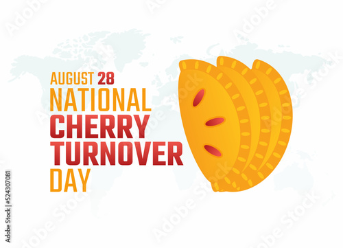 vector graphic of national cherry turnover day good for national cherry turnover day celebration. flat design. flyer design.flat illustration.