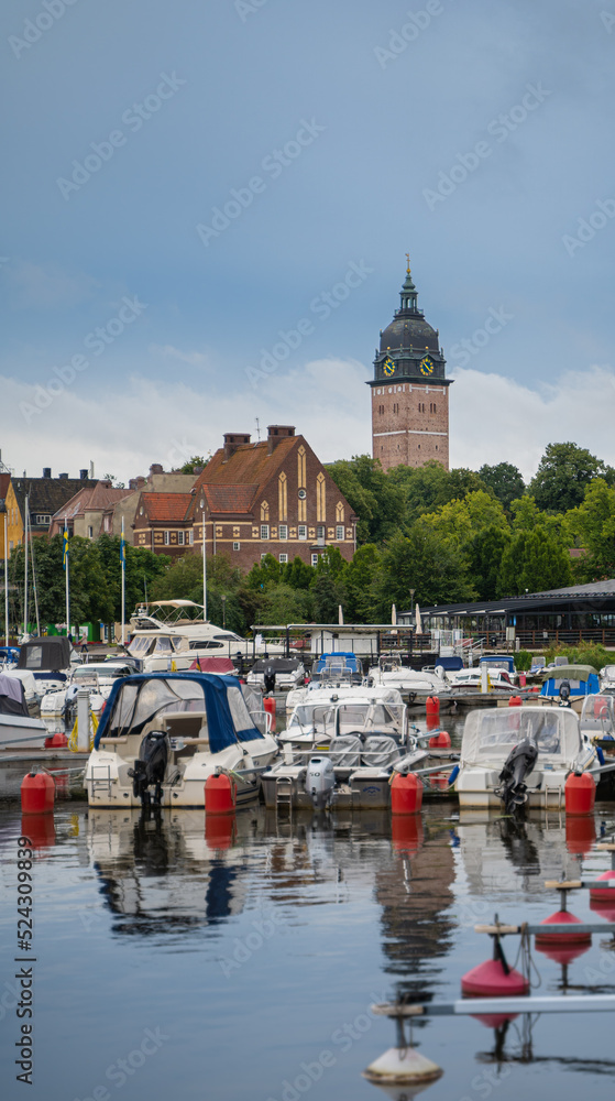 Fototapeta premium canal in strängnäs, sweden