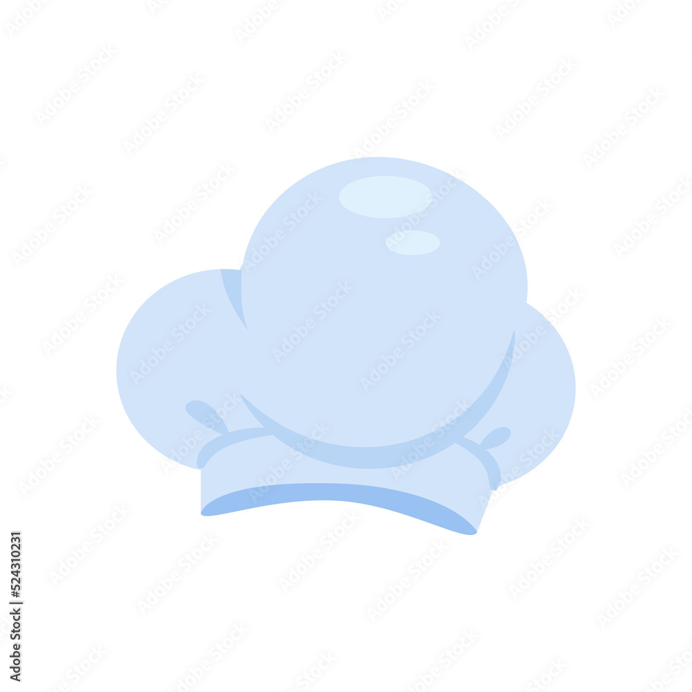Obraz premium Chef hat. A tall white kitchen hat.
