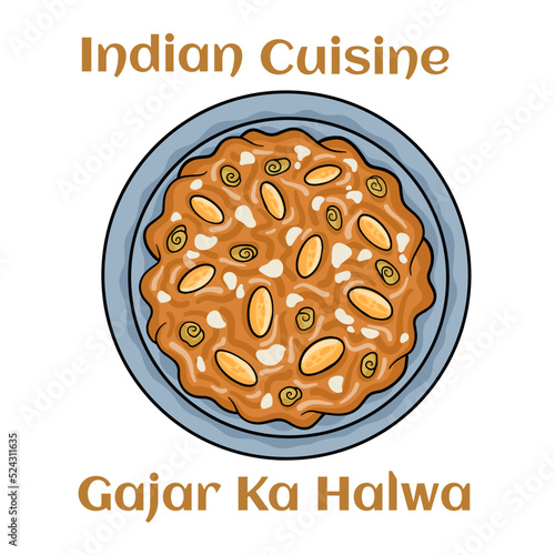 Carrot halwa,gajar ka halwa indian famous sweet made of carrots