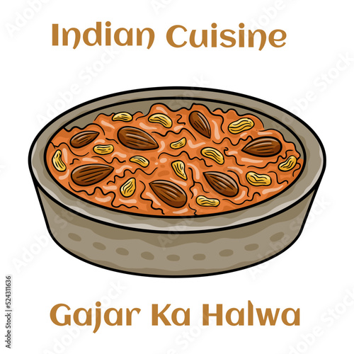 Carrot halwa,gajar ka halwa indian famous sweet made of carrots