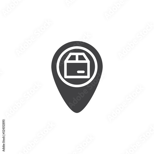 Free Download Parcel delivery point vector icon - GFXLoad