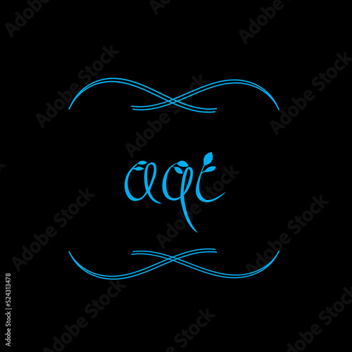 AQI simple logo for company,AQI t-shirt logo design,AQI letter logo design on black background,AQI creative  letter logo design,AQI letter logo design monogram icon vector