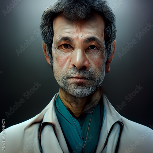 Illustration of a portrait of a man