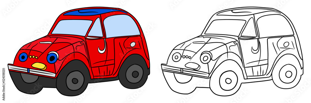 Car Coloring Page For Kids Line Art Vector Blank Printable Design For 3-easy-halloween-face-paint-ideas-for-kids-youtube