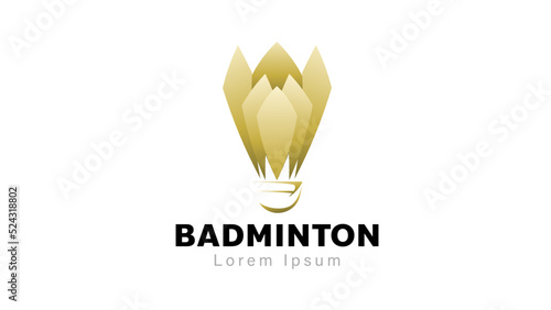 Shuttlecock icon symbol vector, Modern design and beautiful colors isolated on white background, illustration Vector EPS 10 , can use for  Badminton Championship Logo