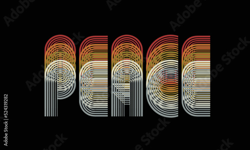 Peace t-shirt design photo