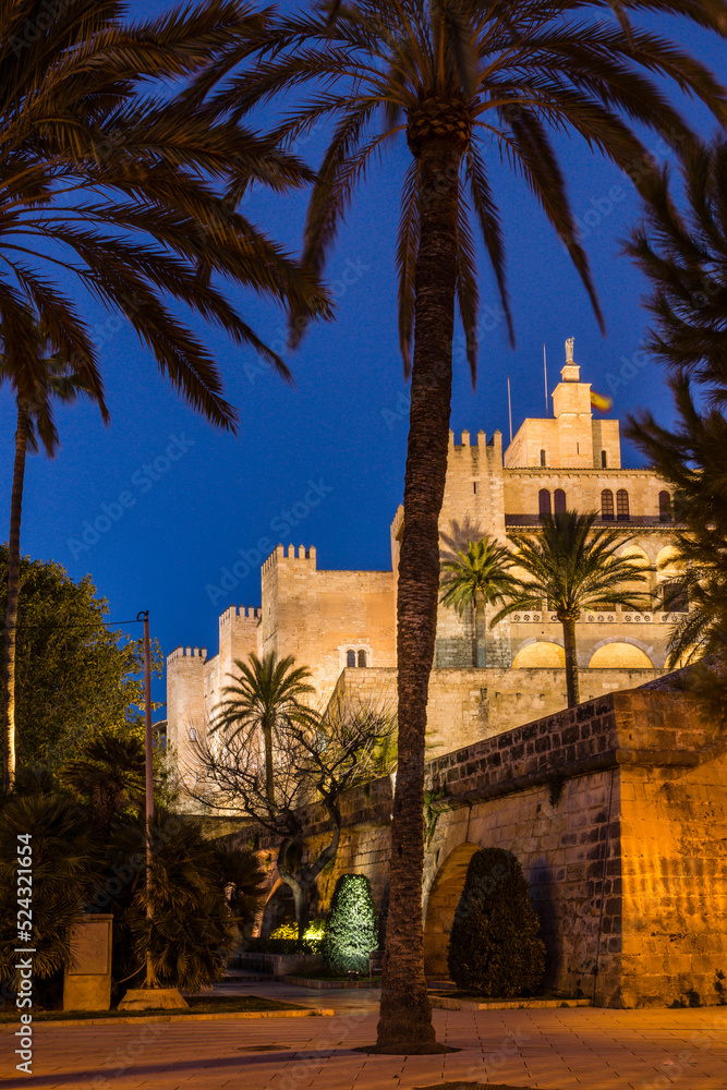 Palacio Real de La Almudaina, Palma, Mallorca, balearic islands, spain, europe