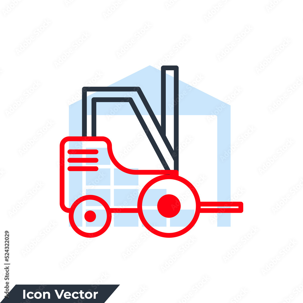 forklift icon logo vector illustration. forklift symbol template for graphic and web design collection forklift icon logo vector illustration. forklift symbol template for graphic and web design collection