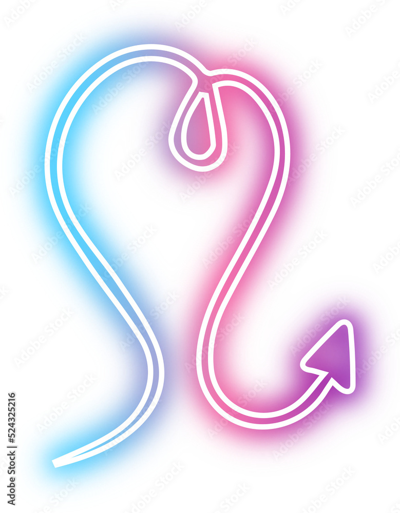 Obraz premium Set of arrow neon