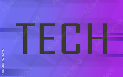 abstract inscription tech on a purple blurred background made in a creative design high resolution 10k