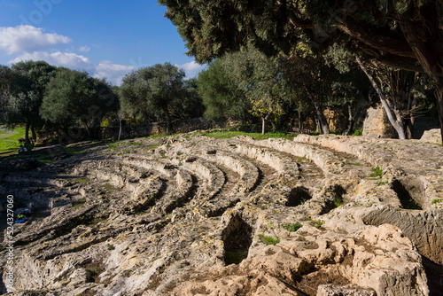 фотографія theather, Roman city of Pollentia, Republican era, 123 BC, founded by Quintus Ca
