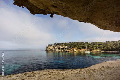 punta de Es Xisclet, cala Portals Vells, Calvia,Mallorca, islas baleares, Spain photo