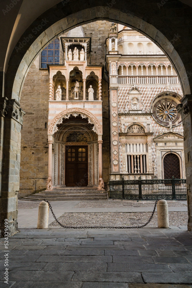capilla Colleoni, siglo XV, Duomo, Piazza Padre Reginaldo Giuliani,ciudad alta, Bergamo,  Lombardia,  Italia, Europa