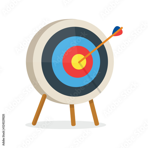 target with arrow. bulls eye target.