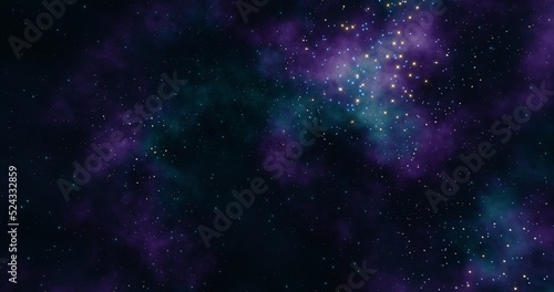 Fototapeta Naklejka Na Ścianę i Meble -  Nebula background. Galaxy in the universe. 3d rendering.	