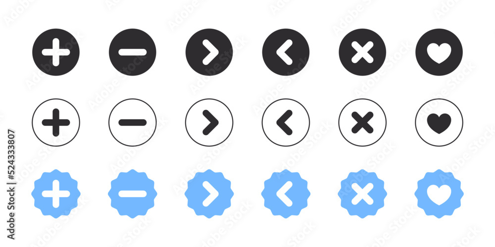 Arrow icons. Swipe arrow. Modern simple flat vector pointer signs. Vector illustration