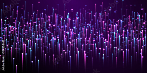 Digital vertical line beams speed motion vector.