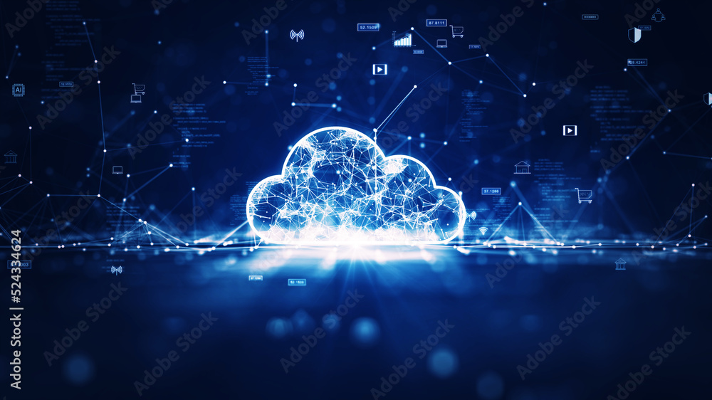 Cloud and edge computing technology concepts with cybersecurity ...