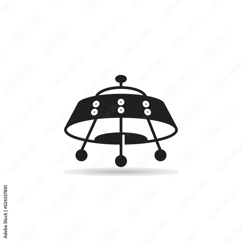 ufo icon on white background ufo icon on white background