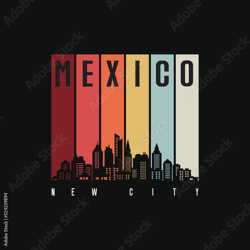 Mexico New City T-Shirt Design