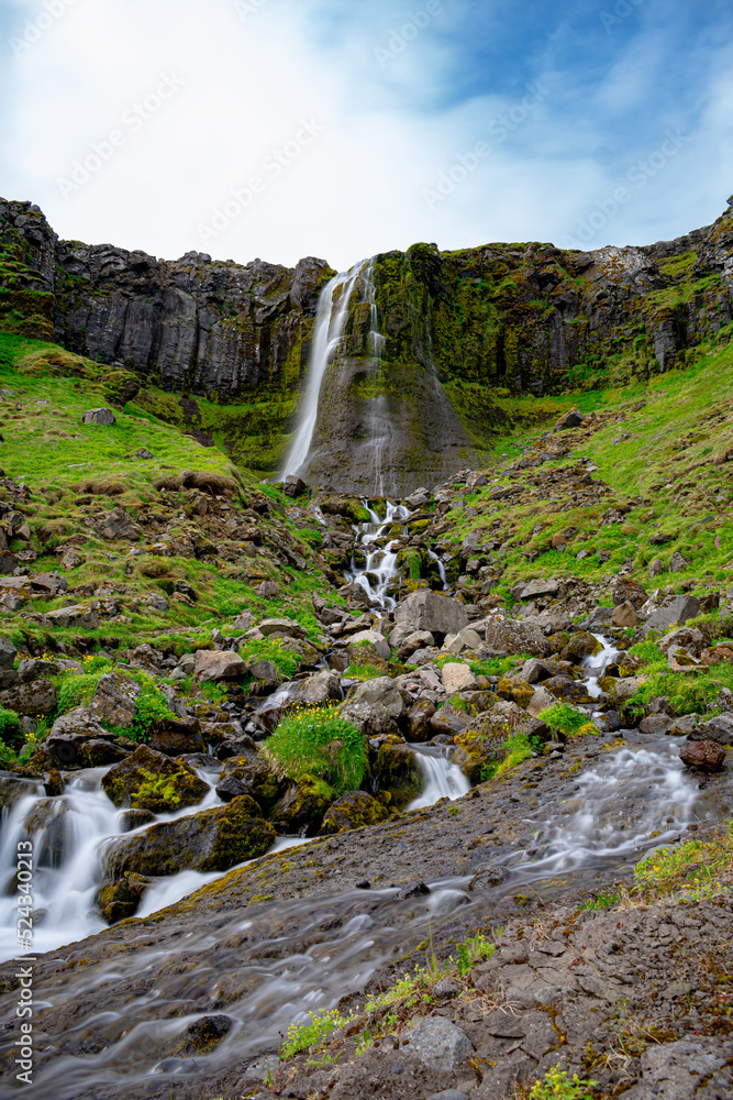 Obraz premium Baejarfoss Waterfall