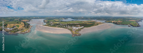 panorama landscape view of Inchydoney Beach in County Cork of southwestern Ireland