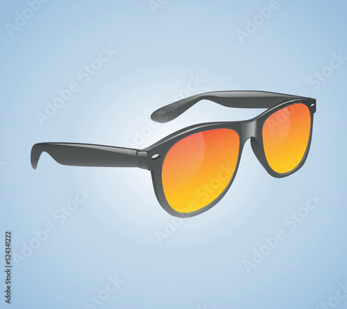 Classic Vintage Sunglasses Realistic Isolated Vector Illustration Classic Vintage Sunglasses Realistic Isolated Vector Illustration