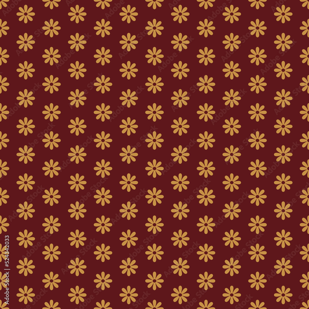 70 s seamless pattern. Retro flower geometric seamless background in seventies style. Groovy scrapbook paper. Orange, brown colors vector pattern 70 s seamless pattern. Retro flower geometric seamless background in seventies style. Groovy scrapbook paper. Orange, brown colors vector pattern