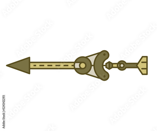 arrow weapon on white background vector illustration