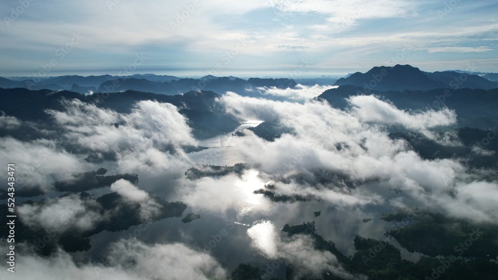 The Mountains and Fjords of Milford Sound and Doubtful Sound, New Zealand. Bengoh Valley, Sarawak.